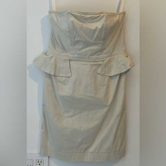 Marc by Marc Jacobs Cream Strapless Dress - Picture 4 of 7